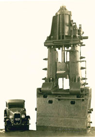 1928 double stand steam drop hammer