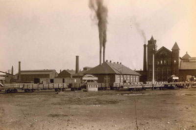 1871 image of the Morgan Headquarters in Alliance