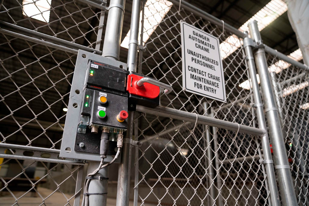 Warehouse management controls for maintaining employee safety.