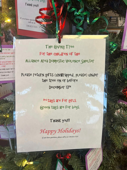 the giving tree tag instructions