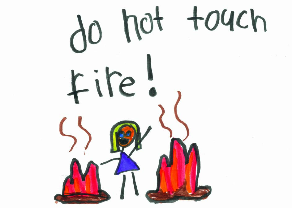 Drawing of fire