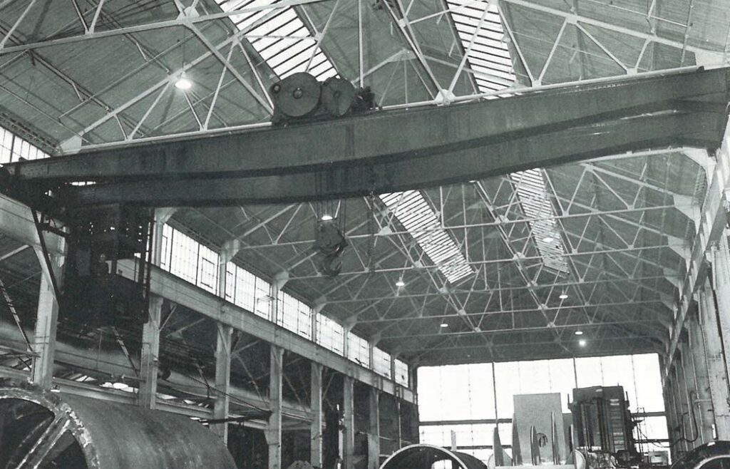 The first overhead crane Alliance Machine manufactured