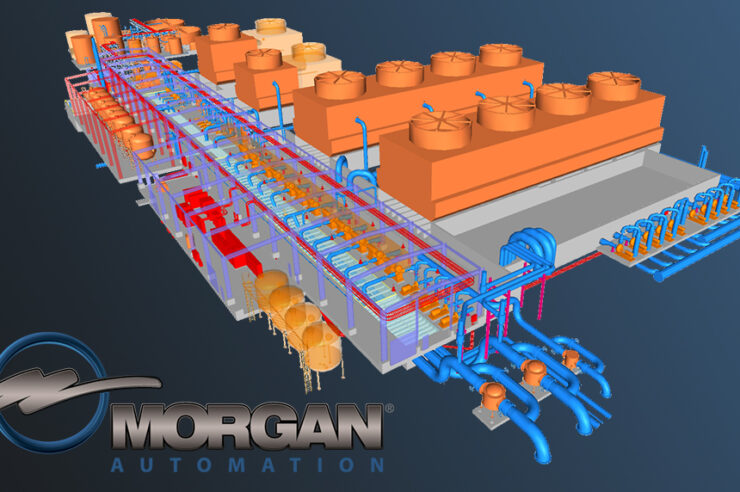 3D rendering of a Morgan water treatment system