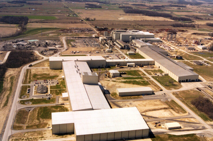 Aerial view of Steel Dynamics plant