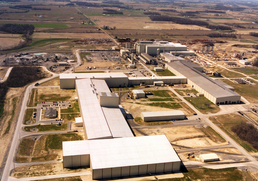 Aerial view of Steel Dynamics plant