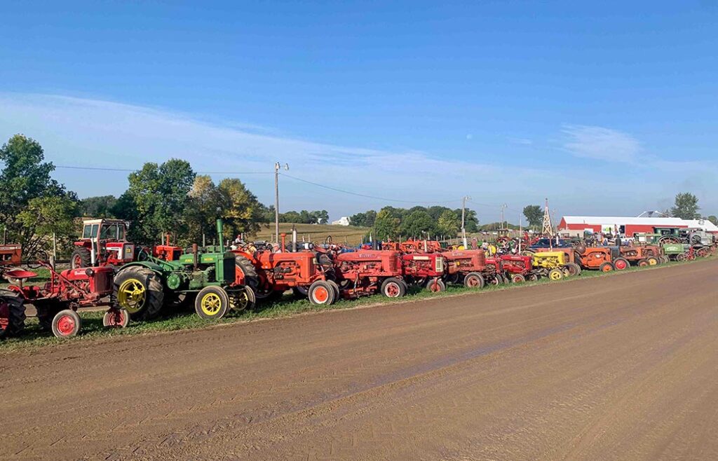 Tractors Lined Up