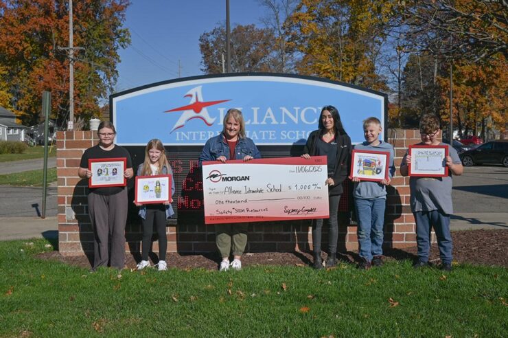 2025 Morgan Engineering Safety Calendar Drawing Contest Alliance Intermediate School winners