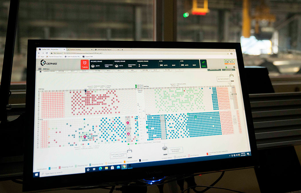 CEPHAS computer program monitoring crane automation