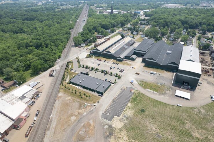 Aerial view of Morgan headquarters
