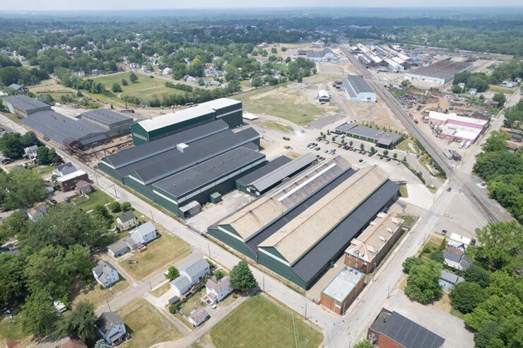 aeriel view of morgan engineering headquarters