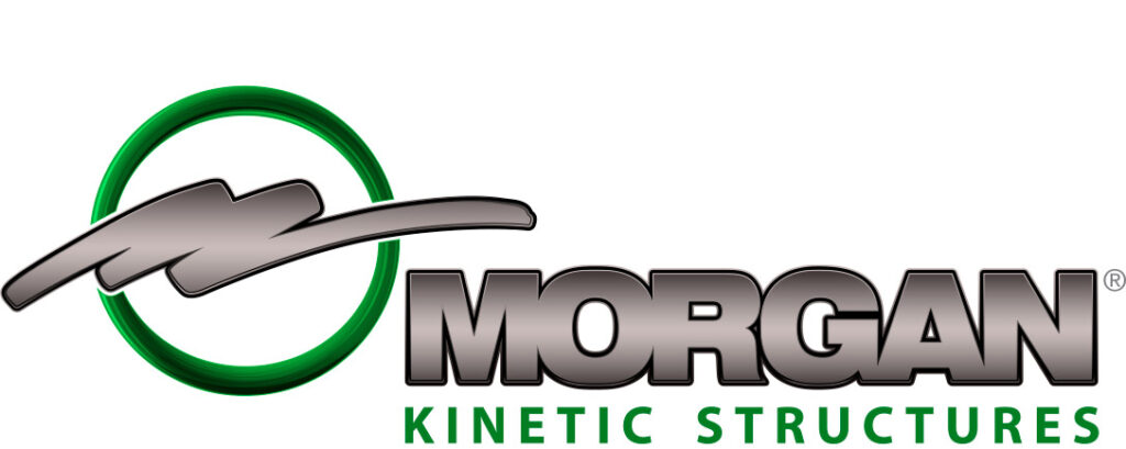 Green and grey Morgan Kinetic Structures Logo.