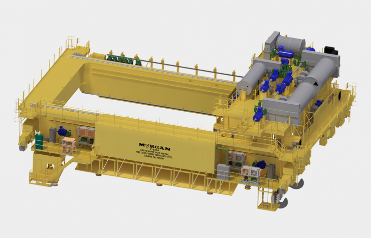 Digital recreation of a Morgan Overhead Crane.