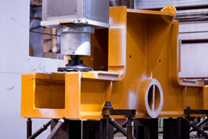 Individual crane part being manufactured for use in the field