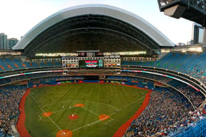 Rogers Centre baseball stadium with Morgan retractable roof